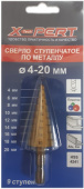 Сверло ступенчатое по металлу *X-PERT*, 4-12, арт. №114.23